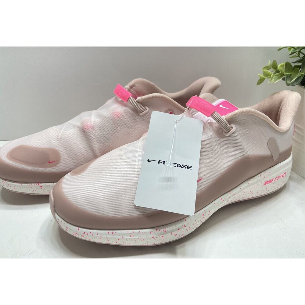 Nike Flyease React Ace Tour Spikeless Pro Golf Shoes Womens Size 9 Pink NEW